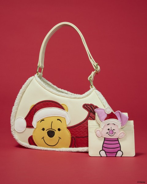 Bandolera navideña de Winnie the Pooh y Piglet - Disney Loungefly
