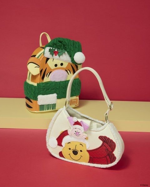 Bandolera navideña de Winnie the Pooh y Piglet - Disney Loungefly