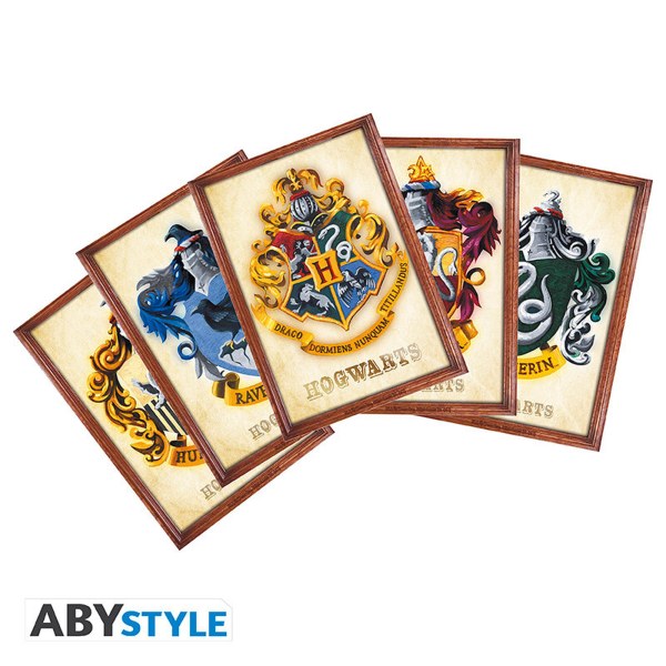 HARRY POTTER - Pack Taza 320 ml + Acryl® + Postales "Hogwarts"