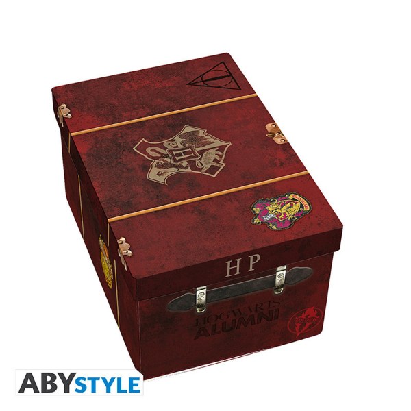 HARRY POTTER - Pack premium Taza 3D + Llavero 3D + Pin Maleta Hogwarts