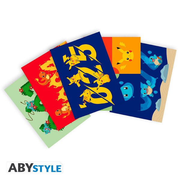 POKEMON - Cuaderno A5 + Taza 320 ml + Postales "Pikachu"