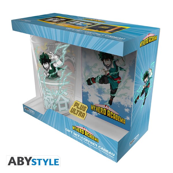 MY HERO ACADEMIA - Pack Vaso XXL + Pin + Cuaderno Héroes