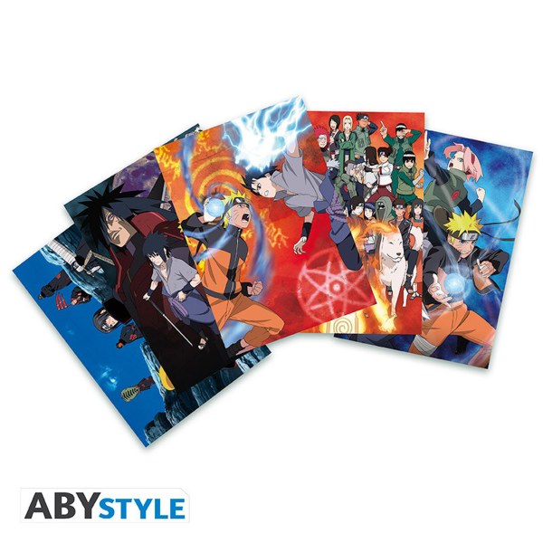 NARUTO SHIPPUDEN - Pack Taza 320ml + Acryl® + Postales Naruto