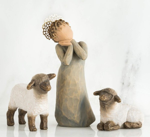 ESTATUILLAS WILLOW TREE PETITE PASTORA Y OVEJAS