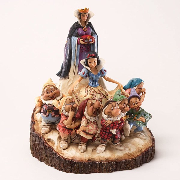DISNEY TRADITIONS DE BLANCANIEVES WOOD CARVED