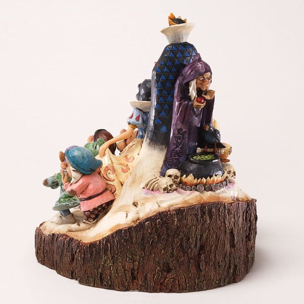 DISNEY TRADITIONS DE BLANCANIEVES WOOD CARVED
