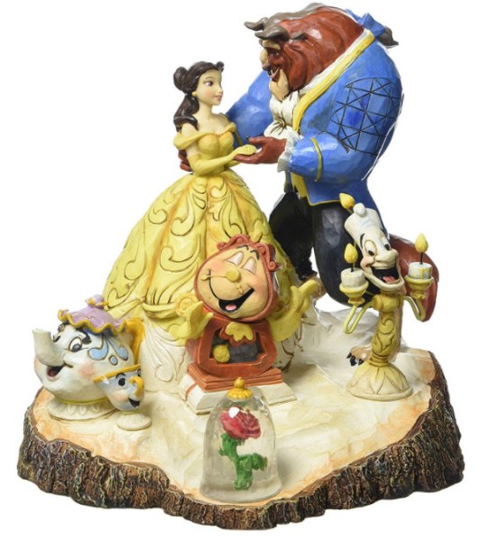 LA BELLA Y LA BESTIA DISNEY TRADITIONS JIM SHORE