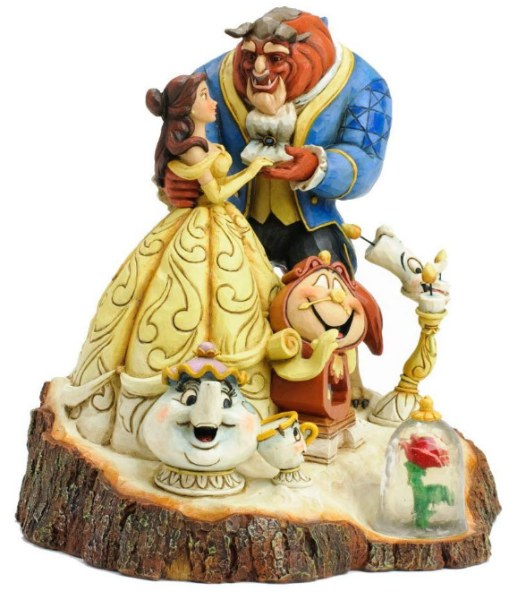 LA BELLA Y LA BESTIA DISNEY TRADITIONS JIM SHORE