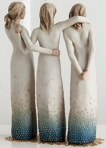 FIGURINE WILLOW TREE DE MI LADO (AMIGAS Y HERMANAS)