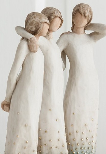 FIGURINE WILLOW TREE DE MI LADO (AMIGAS Y HERMANAS)