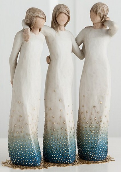 FIGURINE WILLOW TREE DE MI LADO (AMIGAS Y HERMANAS)