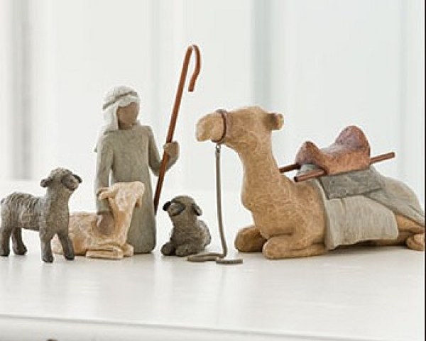 ESTATUAS WILLOW TREE PASTOR Y SUS ANIMALES