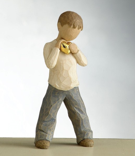 WILLOW TREE GOLD HEART FIGURINE
