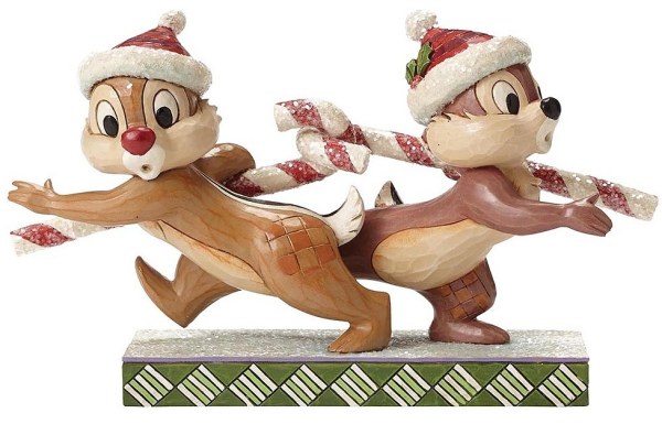 CHIP Y DALE CON BASTONES DE NAVIDAD DISNEY TRADITIONS