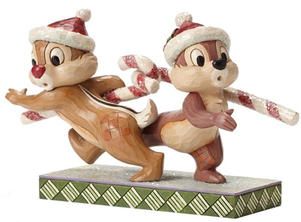 CHIP Y DALE CON BASTONES DE NAVIDAD DISNEY TRADITIONS