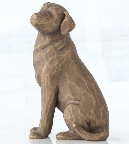 FIGURINE WILLOW TREE AMO A MI PERRO (VERSIÓN OSCURA)