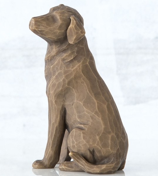 FIGURINE WILLOW TREE AMO A MI PERRO (VERSIÓN OSCURA)