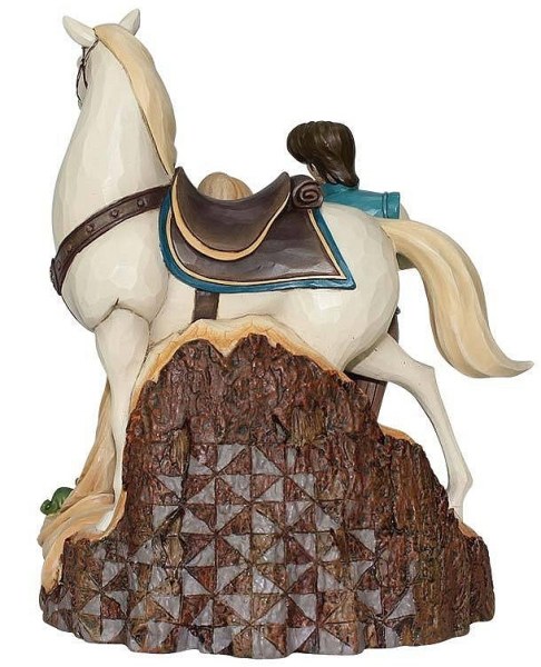 DISNEY TRADITIONS EN MADERA TALLA DE ENREDADOS FLYNN Y MAXIMUS
