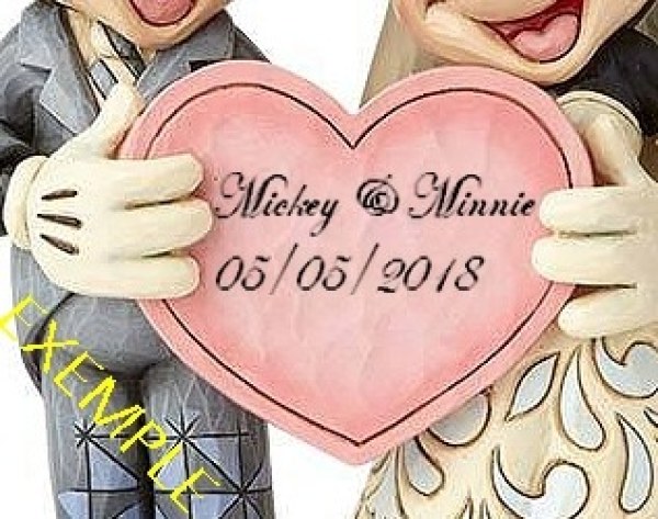 EL MATRIMONIO DE DOS ALMAS Y UN CORAZÓN DISNEY TRADITIONS MICKEY Y MINNIE