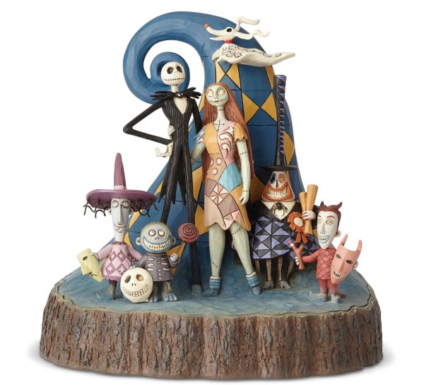 LA NIGHTMARE BEFORE CHRISTMAS DISNEY TRADITIONS EN MADERA TALLA