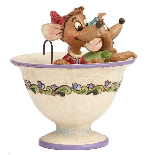 JAQ AND GUS IN THE JIM SHORE MUG - DISNEY TRADITIONS