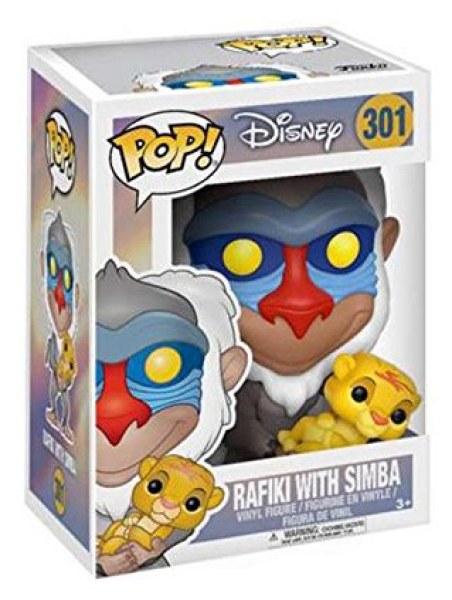 FUNKO POP! 301 - DISNEY REY LEÓN - RAFIKI Y BEBÉ SIMBA
