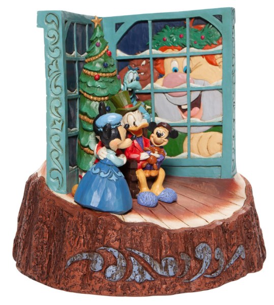 CUENTO DE NAVIDAD DE MICKEY WOODCARVED - DISNEY TRADITIONS