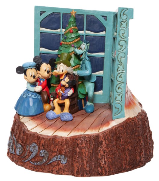 CUENTO DE NAVIDAD DE MICKEY WOODCARVED - DISNEY TRADITIONS