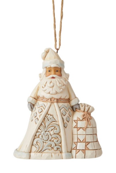 PAPÁ NOEL Y SU BOLSA DE COLGANTES DE JUGUETES - JIM SHORE