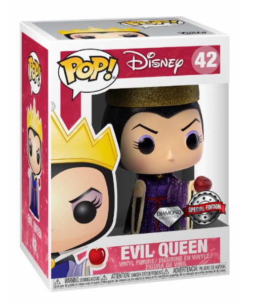 ¡ FUNKO POP! 42 EXCLUSIVO DE DIAMANTE (DGLT) - DISNEY BLANCANIEVES - REINA MALVADA