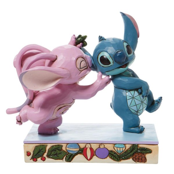 ANGEL Y STITCH BAJO EL MISTLESTICK - DISNEY TRADITIONS