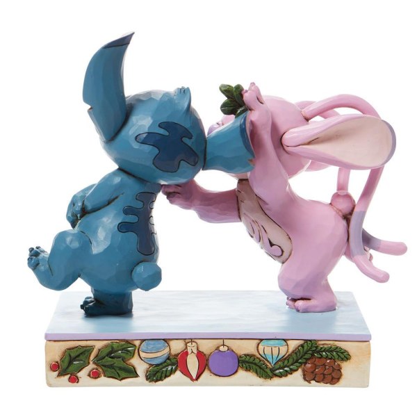 ANGEL Y STITCH BAJO EL MISTLESTICK - DISNEY TRADITIONS