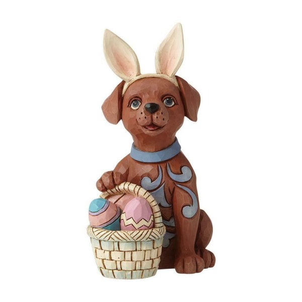 CACHORRO CON OREJAS DE CONEJO JIM SHORE HEARTWOOD CREEK