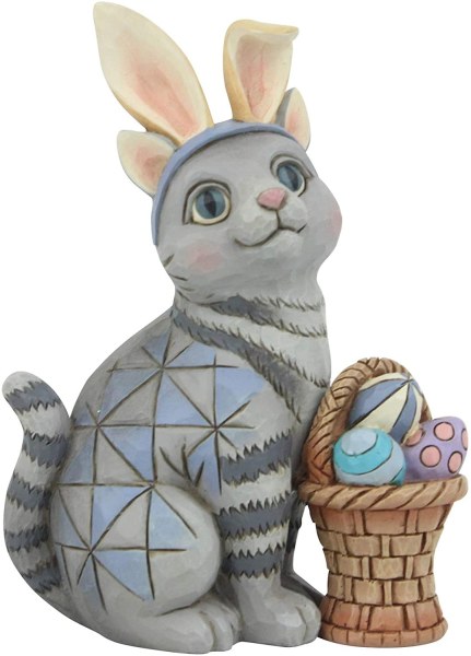 GATITO CON OREJAS DE CONEJO JIM SHORE HEARTWOOD CREEK