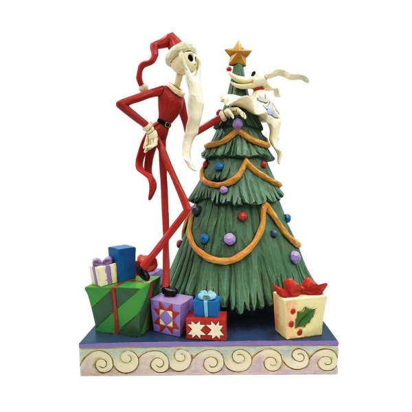 SANTA JACK Y ZERO DECORAN EL ÁRBOL DE NAVIDAD - DISNEY TRADITIONS