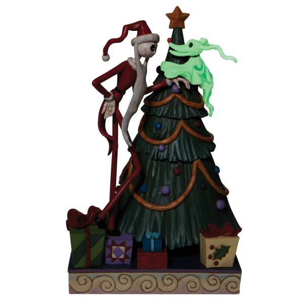 SANTA JACK Y ZERO DECORAN EL ÁRBOL DE NAVIDAD - DISNEY TRADITIONS