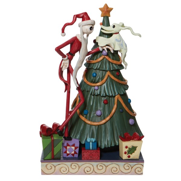 SANTA JACK Y ZERO DECORAN EL ÁRBOL DE NAVIDAD - DISNEY TRADITIONS