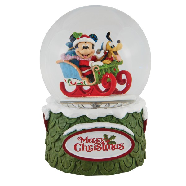 GLOBO DE NIEVE MICKEY Y PLUTO - DISNEY TRADITIONS