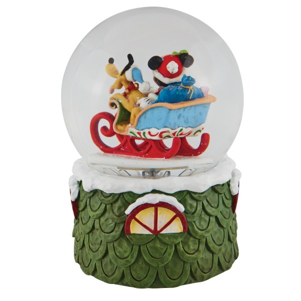 GLOBO DE NIEVE MICKEY Y PLUTO - DISNEY TRADITIONS