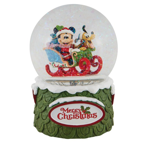 GLOBO DE NIEVE MICKEY Y PLUTO - DISNEY TRADITIONS