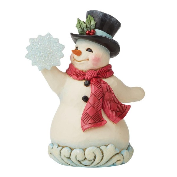 MUÑECO DE NIEVE CON COPO DE NIEVE JIM SHORE HEARTWOOD CREEK