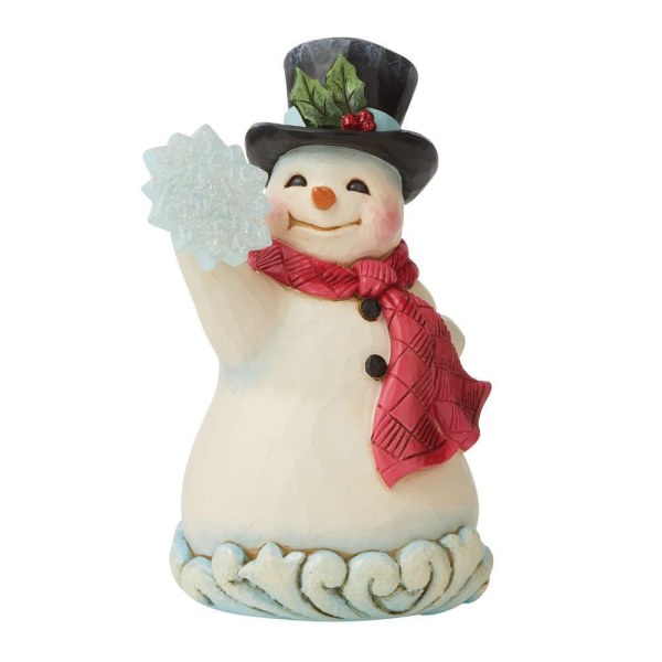 MUÑECO DE NIEVE CON COPO DE NIEVE JIM SHORE HEARTWOOD CREEK