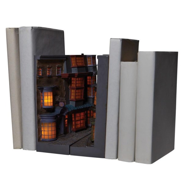 SUJETADORES DE LIBROS LUMINOSOS CALLEJÓN DIAGON - HARRY POTTER