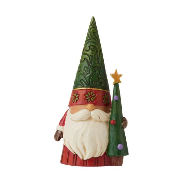 GNOMO DE NAVIDAD CON EL ÁRBOL JIM SHORE HEARTWOOD CREEK