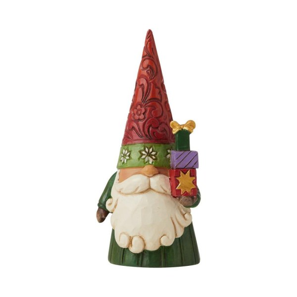GNOMO DE NAVIDAD CON REGALOS JIM SHORE HEARTWOOD CREEK