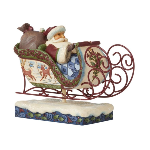 PAPÁ NOEL VICTORIANO EN SLEDGE JIM SHORE HEARTWOOD CREEK