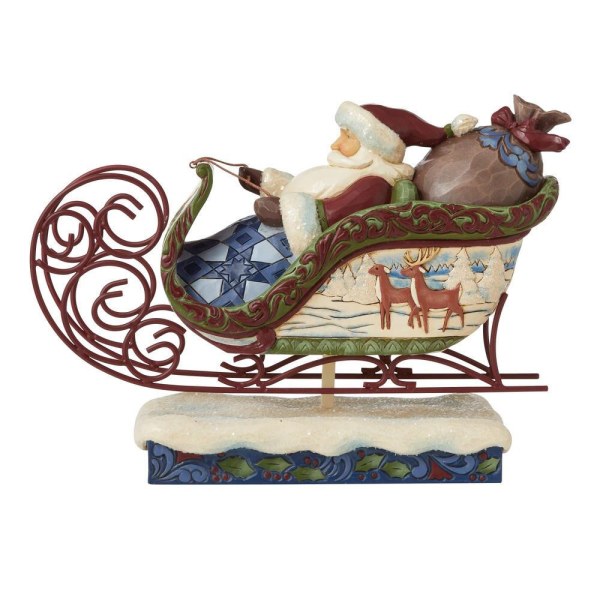 PAPÁ NOEL VICTORIANO EN SLEDGE JIM SHORE HEARTWOOD CREEK