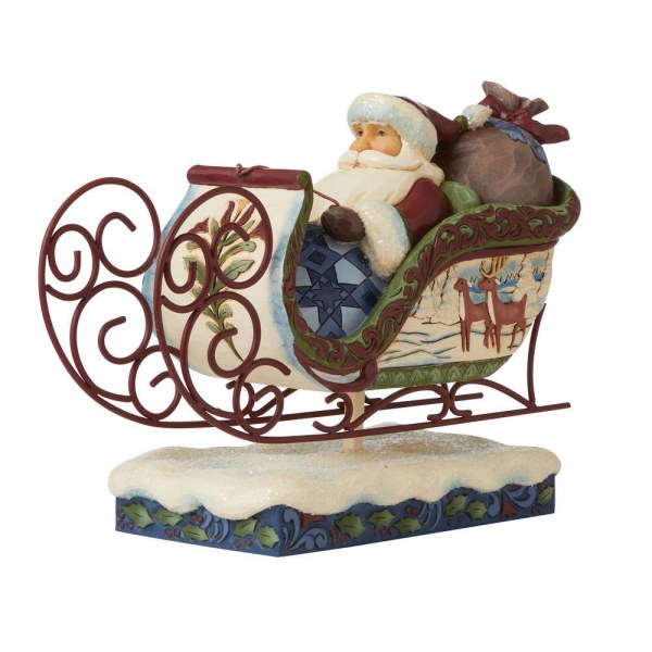 PAPÁ NOEL VICTORIANO EN SLEDGE JIM SHORE HEARTWOOD CREEK