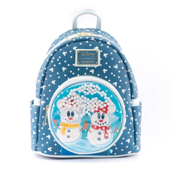 MOCHILA MINI MOCHILA GLOBO DE NIEVE MICKEY Y MINNIE - DISNEY LOUNGEFLY