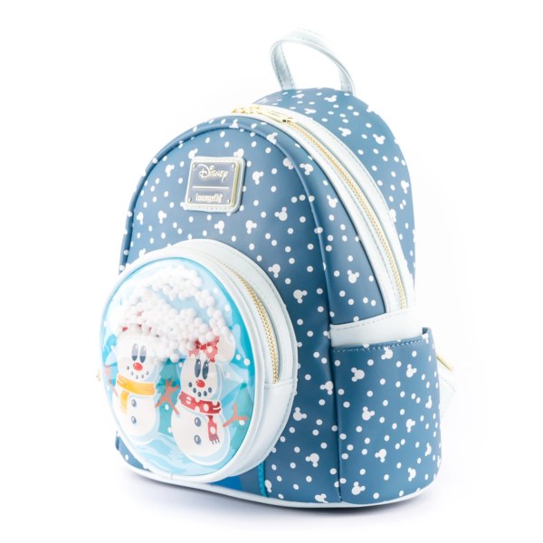 MOCHILA MINI MOCHILA GLOBO DE NIEVE MICKEY Y MINNIE - DISNEY LOUNGEFLY